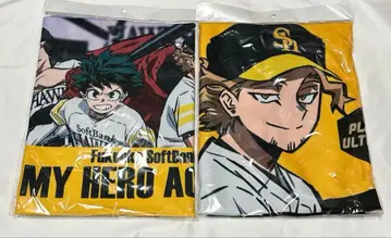 나의 히어로 아카데미아 소프트뱅크 호크스 야구 콜라보 페이스 타월 세트