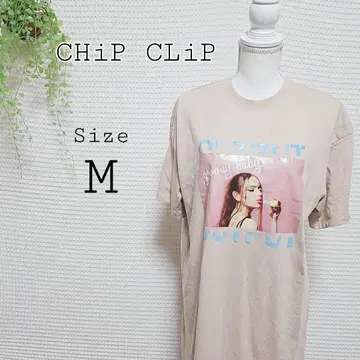CHiP CLiP 베이지 그래픽T셔츠 M