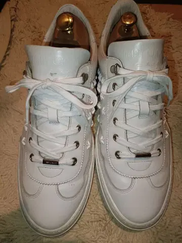 JIMMY CHOO 스타 스터드 스니커즈 화이트 44