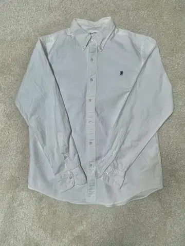 GYMPHLEX 짐플렉스 버튼 다운 셔츠 로고 긴팔 L