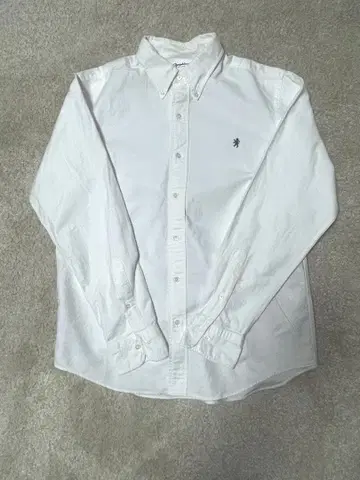 GYMPHLEX 짐플렉스 버튼 다운 셔츠 로고 긴팔 L