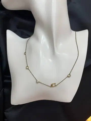 체인 목걸이 펄 장식 조정 가능