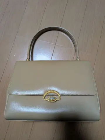 HAMANO 하마노 가죽 공예 핸드백 베이지