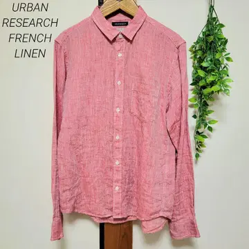 어반 리서치 FRENCH LINEN 긴팔 린넨 셔츠 린넨 38