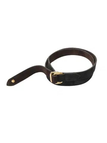 KAJA REVERSIBLE SUEDE SQUARE RING BELT