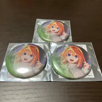 5등분의 신부 GO TO AKIBA 아토레 캔뱃지 네잎 3개