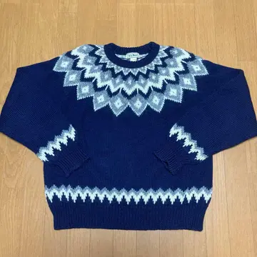 L.L.Bean 노르딕 무늬 스웨터 80s L 사이즈