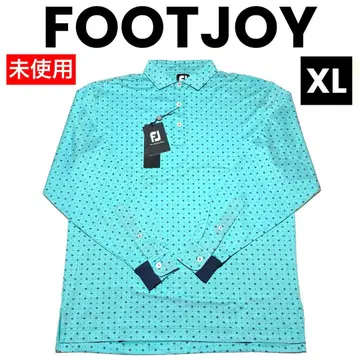 풋조이 올 패턴 4WAY 스트레치 긴팔 셔츠 XL (그린 계열)