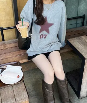 스타 로고 맨투맨