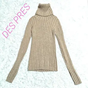 새상품급 데프레 터틀 리브 니트 고급 알파카 투모로우랜드