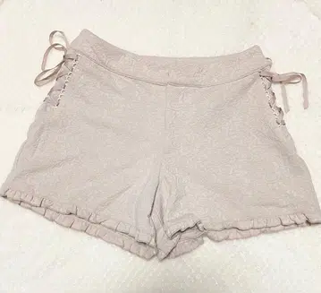 장미 패턴 리본 뜨개질 숏팬츠 LIZLISA 계열