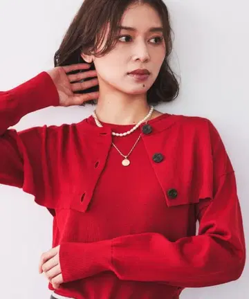 볼레로 가디건 볼레로 가디건 슬리브리스 앙상블 니트