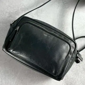 [ 고품질 ] 에네스베 카메라백 크로스바디 브랜드 로고 블랙