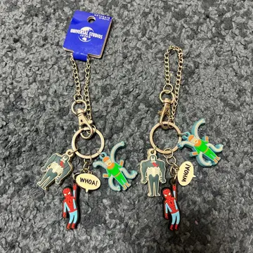 유니버셜 스튜디오 스파이더맨 키링 2개 세트