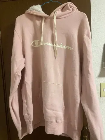 Champion [ 챔피온 ] 후드 보아 후드티 핑크