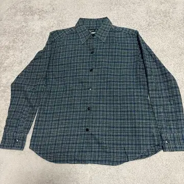 90s agnis b. 체크 무늬 플란넬 셔츠 프랑스제