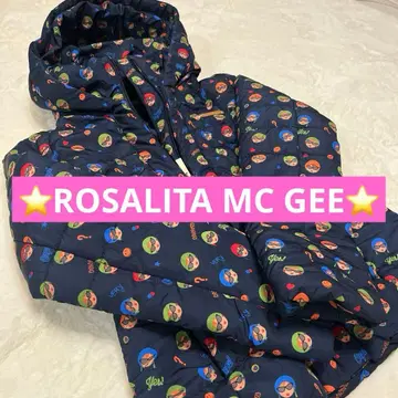 컨디션 최상 ROSALITA MC GEE 컬러풀 캐릭터 다운 자켓