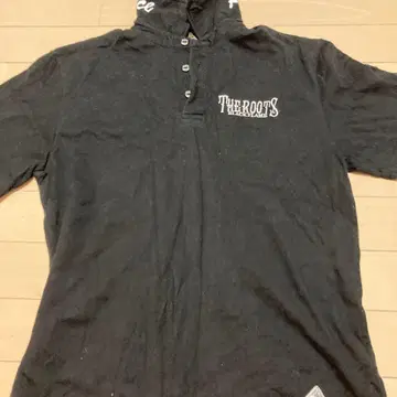 THE ROOTS 블랙 피케 셔츠