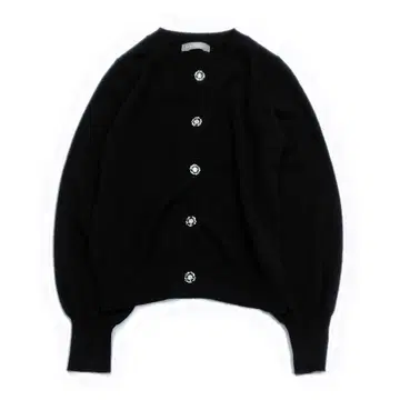 더마 컬렉션 캐시미어 100% 니트 가디건 S 비쥬 버튼 블랙
