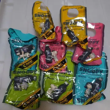 스누피 마그넷 메모 스탠드 8개 세트 컴플리트