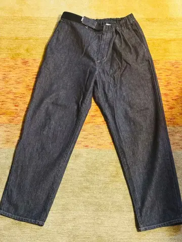 Graphpaper 데님 와이드 셰프 팬츠 프리 사이즈