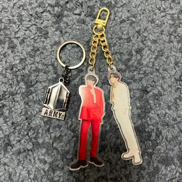 BTS 태태 V 아크릴 키링 ARMY 팬클럽 키링