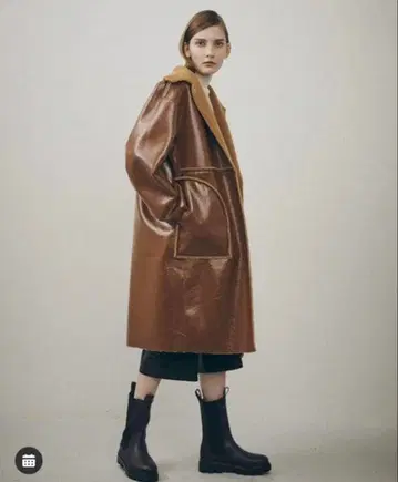 르쉘 블루 보아 코트