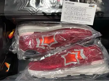 아틀란틱 스타 키라키라 빨간색 스니커즈