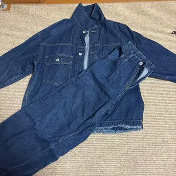 JUNRed 데님 자켓 긴팔 셋업