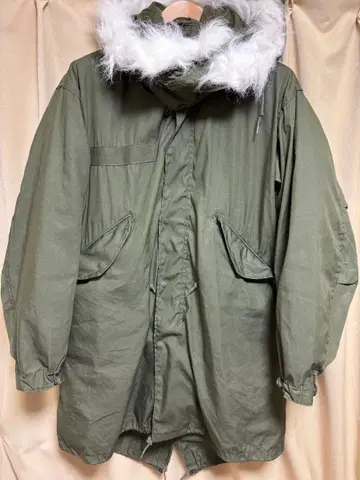 [ 가격 인하 ] 70년대 미군 실물 M-65 피쉬테일 라이너 후드 부착