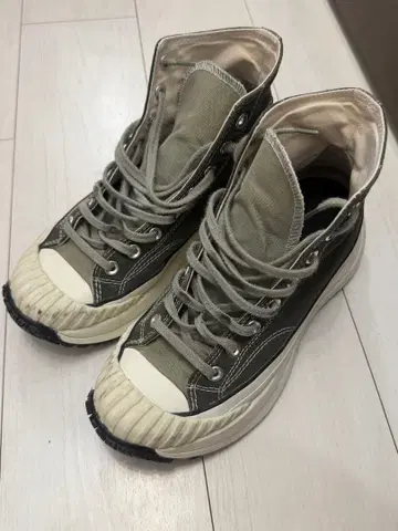 converse 한국 통굽 스니커즈 카키