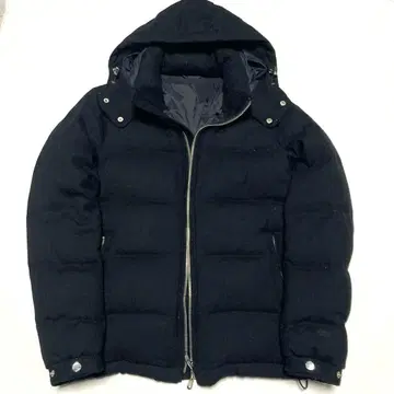 새상품급 쉽스 SHIPS 다운 자켓 울 블랙 사이즈 M 후드