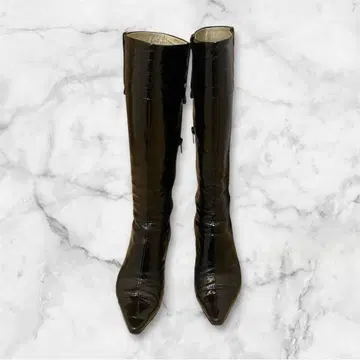 오데트 에 오딜 가죽 롱 부츠 스틸레토 23cm