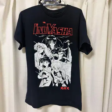 이누야샤 T셔츠 블랙 빈티지 M사이즈