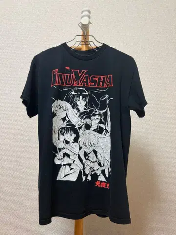 이누야샤 T셔츠 블랙 빈티지 M사이즈
