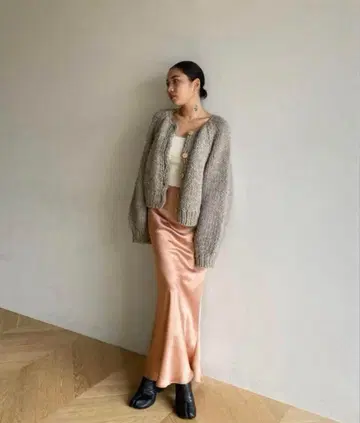 택 포함 미사용 새상품 Searoomlynn 새틴 머메이드 스커트