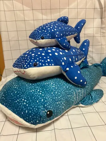 진베이 상어 봉제 인형 세트 (대 중 소)