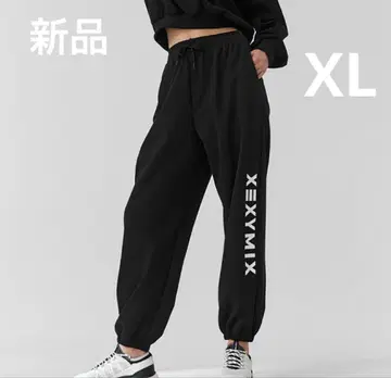 젝시믹스 레터링 로고 루즈핏 조거 팬츠 브라 XL