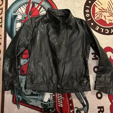 90~00s TETE HOMME 가죽 자켓