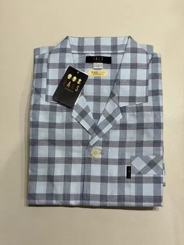 DAKS 블루 그레이 체크 파자마 M 사이즈