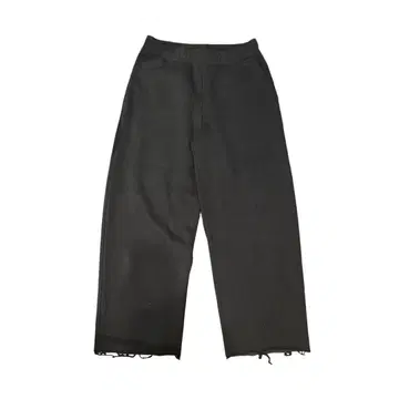 스웨트 팬츠 밑단 데미지 블랙 와이드 맨투맨 구제 의류