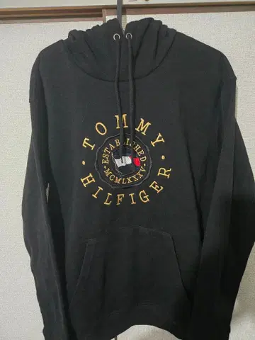 TOMMY HILFIGER 블랙 후디 L