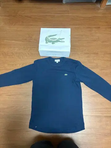 LACOSTE 네이비 긴팔 T셔츠 US XS