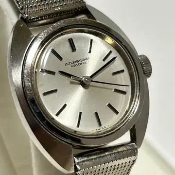 작동 IWC 샤우하우젠 수동 와인딩 시계 실버 메쉬 밴딩