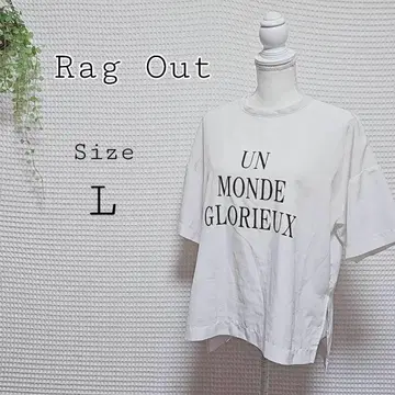 Rag Out UN MONDE GLORIEUX 티셔츠 L 사이즈