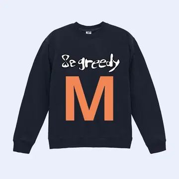 M 8e greedy rough drawing sweat shirt