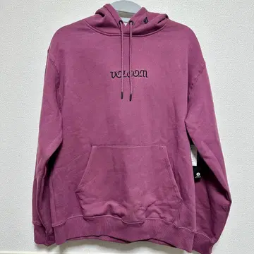 [택 포함 미사용] VOLCOM 탁한 퍼플 후드티