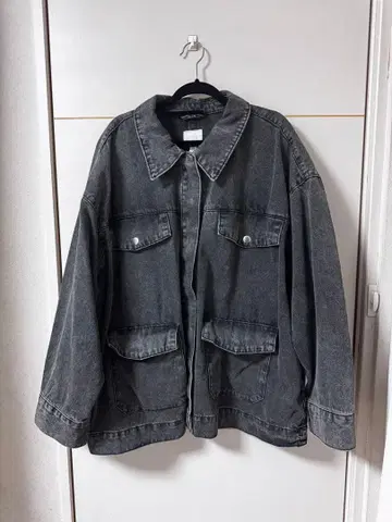 그레이 데님 자켓 EU XL