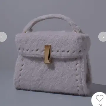 CELFORD [뤼탕] 비쥬 스터드 퍼 포쉐트 아이보리