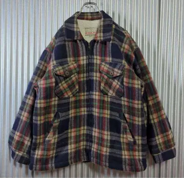 구제 CPO JACKET 체크 보아 자켓 아우터 M 사이즈